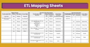 ETL Mapping Sheets
