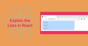Lists in React