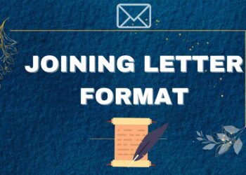 JOINING LETTER FORMATS