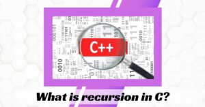What is recursion in C?