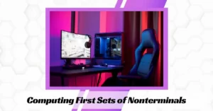 Computing First Sets of Nonterminals
