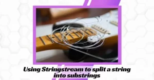 Using Stringstream to split a string into substrings