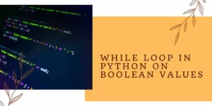 While loop in Python on Boolean values