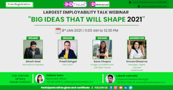 Big Ideas That Will Shape 2021" on January 3rd, 2021 at 11:00 AM.