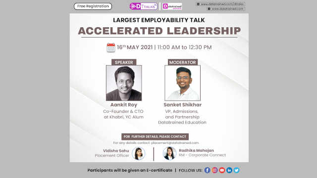 Join India’s Largest employability talk “Accelerated Leadership”
